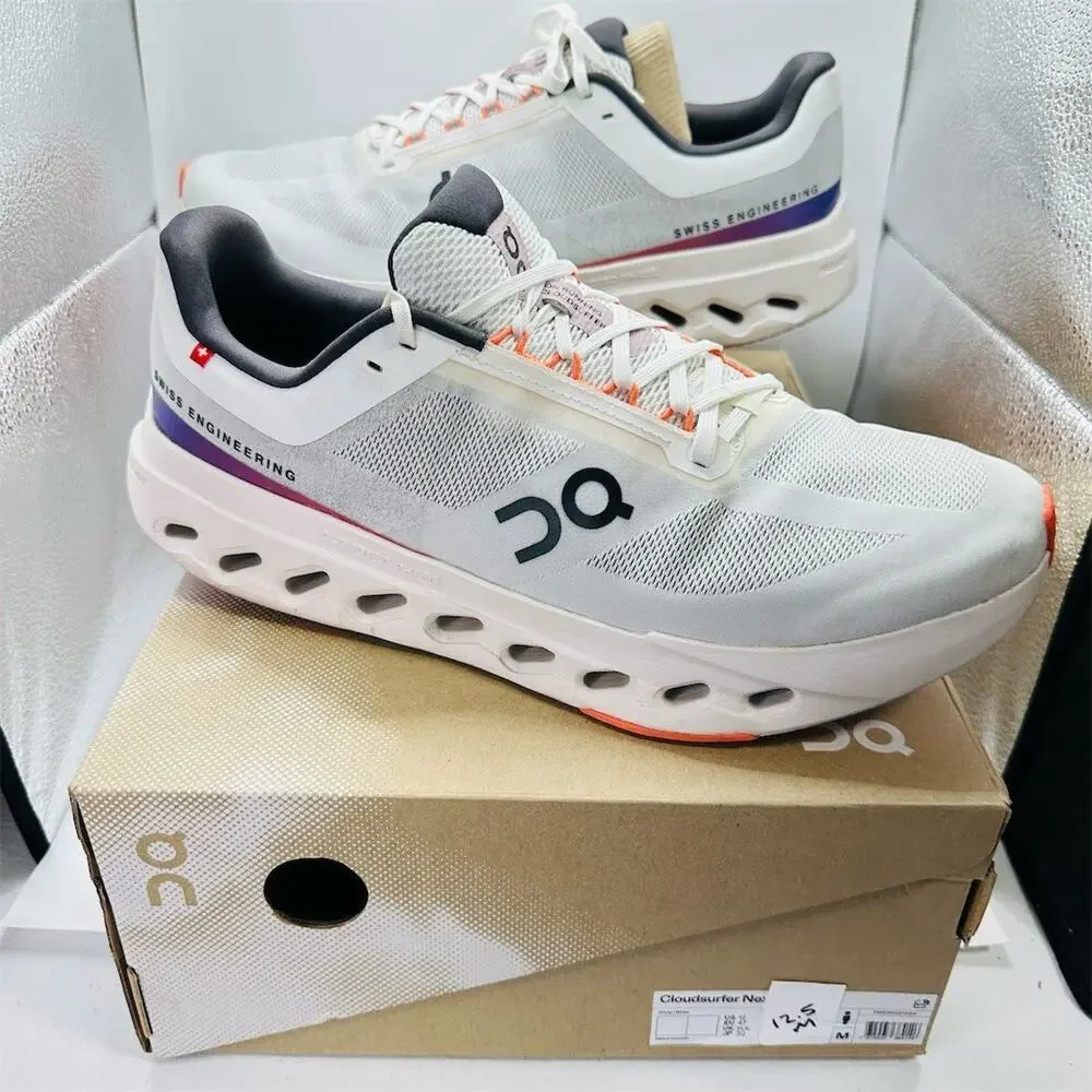 On Running Cloudsurfer Next White/Orange | Men’s Size 12.5 US | NWD